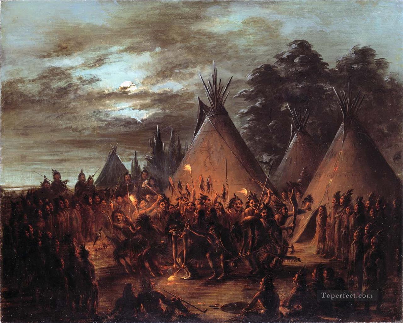 Ureinwohner Amerikas Indianer 37 Ölgemälde